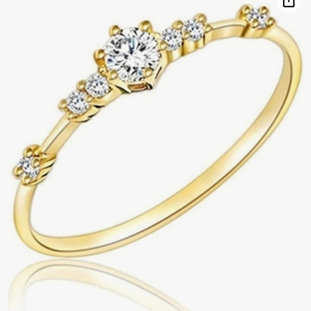 Gold plated 925 new size 10 fashion ring